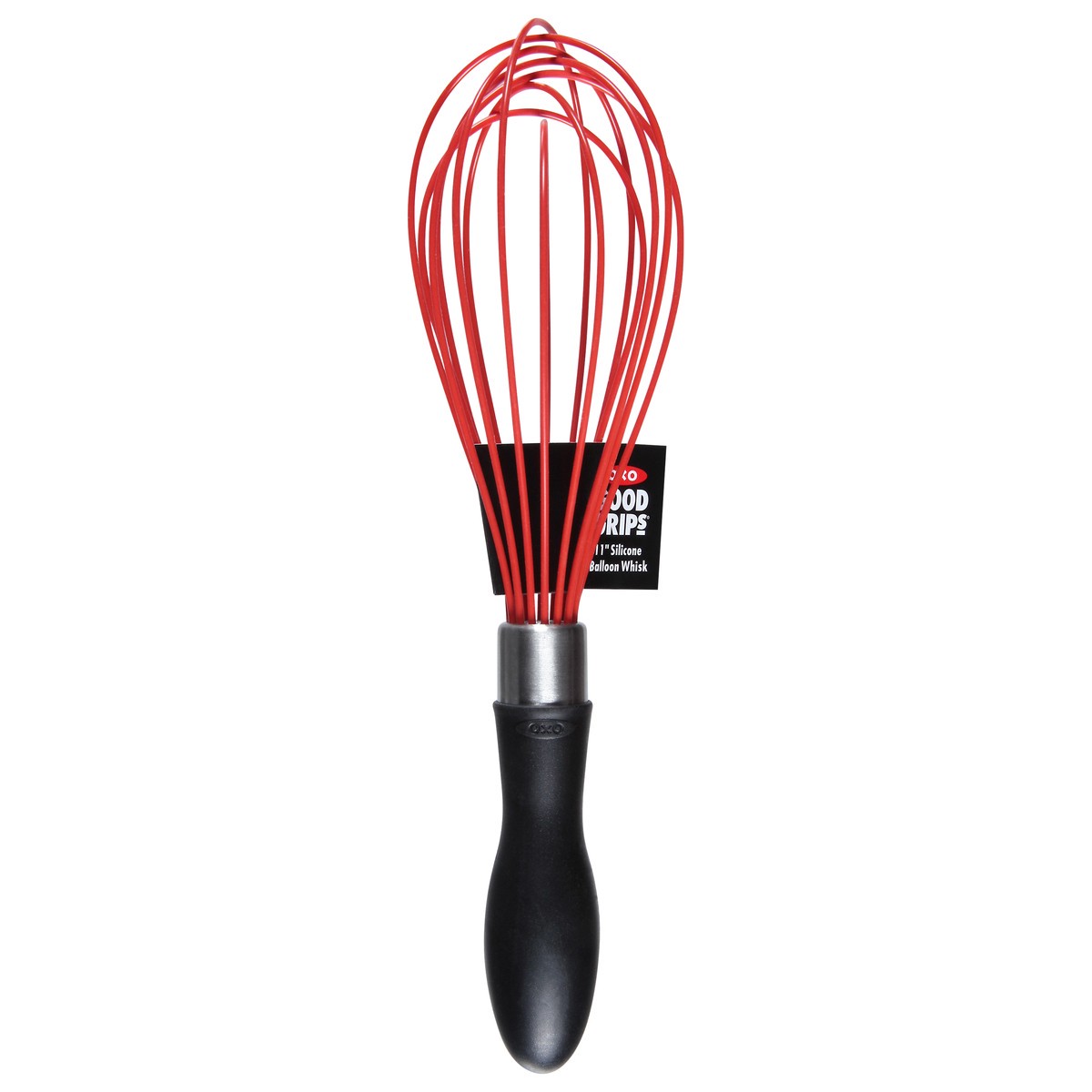 slide 3 of 9, OXO Good Grips 11 Inches Silicone Red Balloon Whisk 1 ea, 1 ct