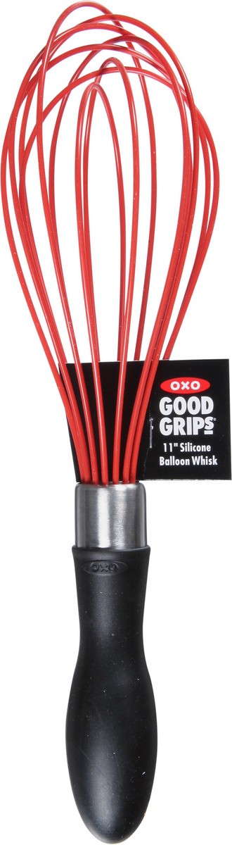 slide 6 of 9, OXO Good Grips 11 Inches Silicone Red Balloon Whisk 1 ea, 1 ct