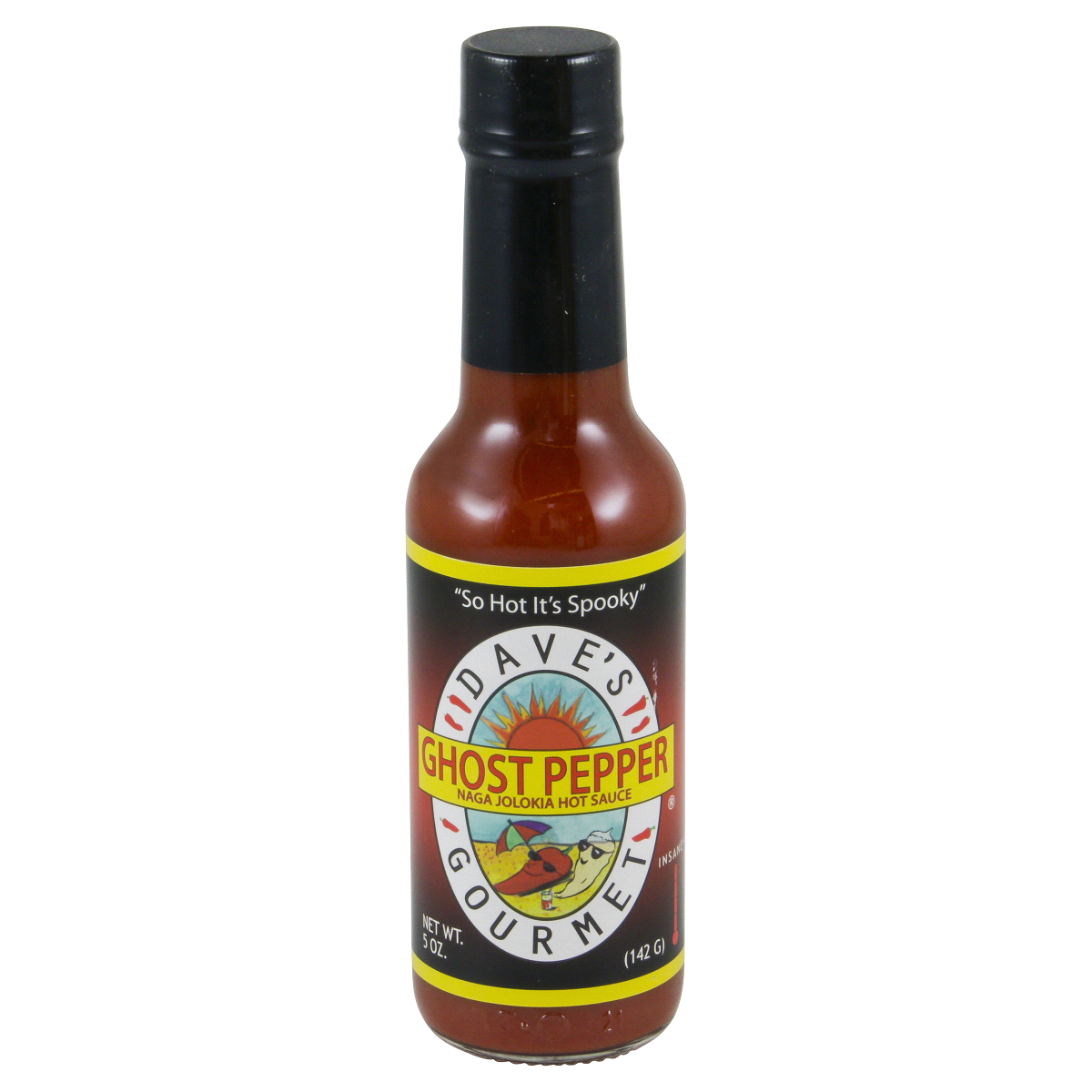 slide 1 of 4, Dave's Gourmet Ghost Pepper Hot Sauce, 5 fl oz