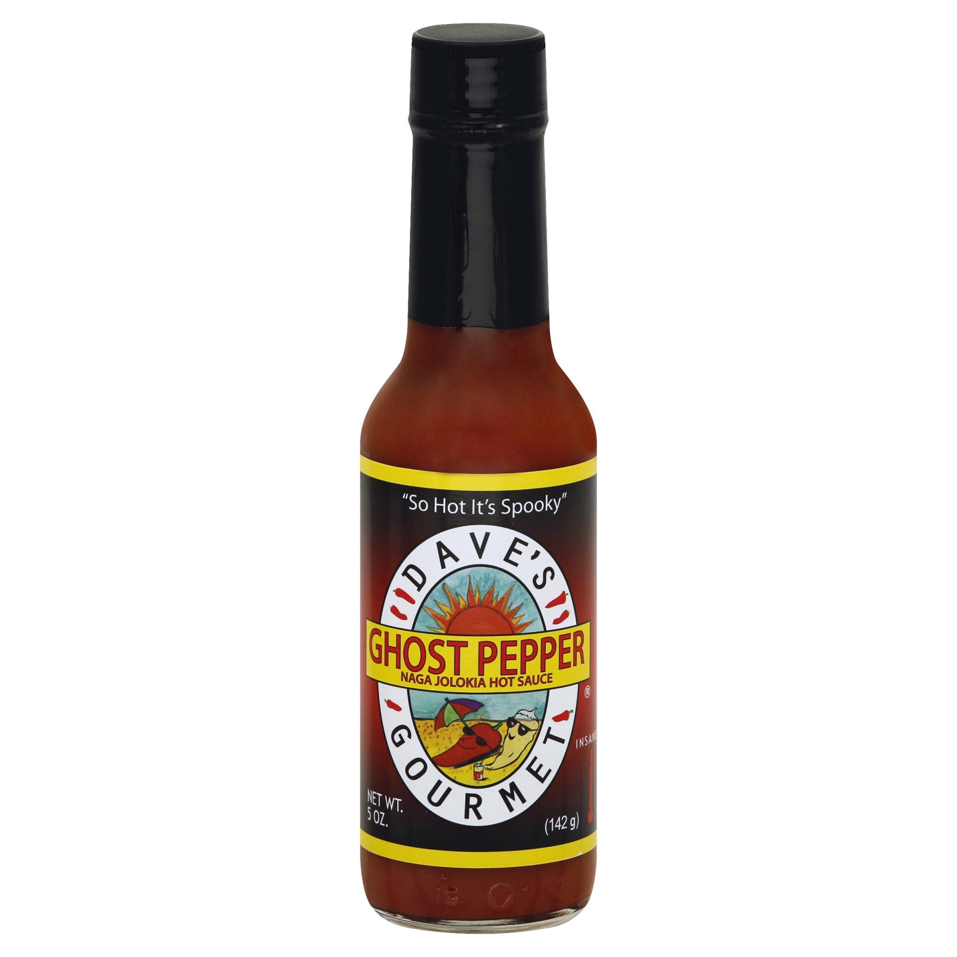 slide 1 of 4, Dave's Gourmet Insane++ Naga Jolokia Ghost Pepper Hot Sauce 5 fl oz, 5 fl oz