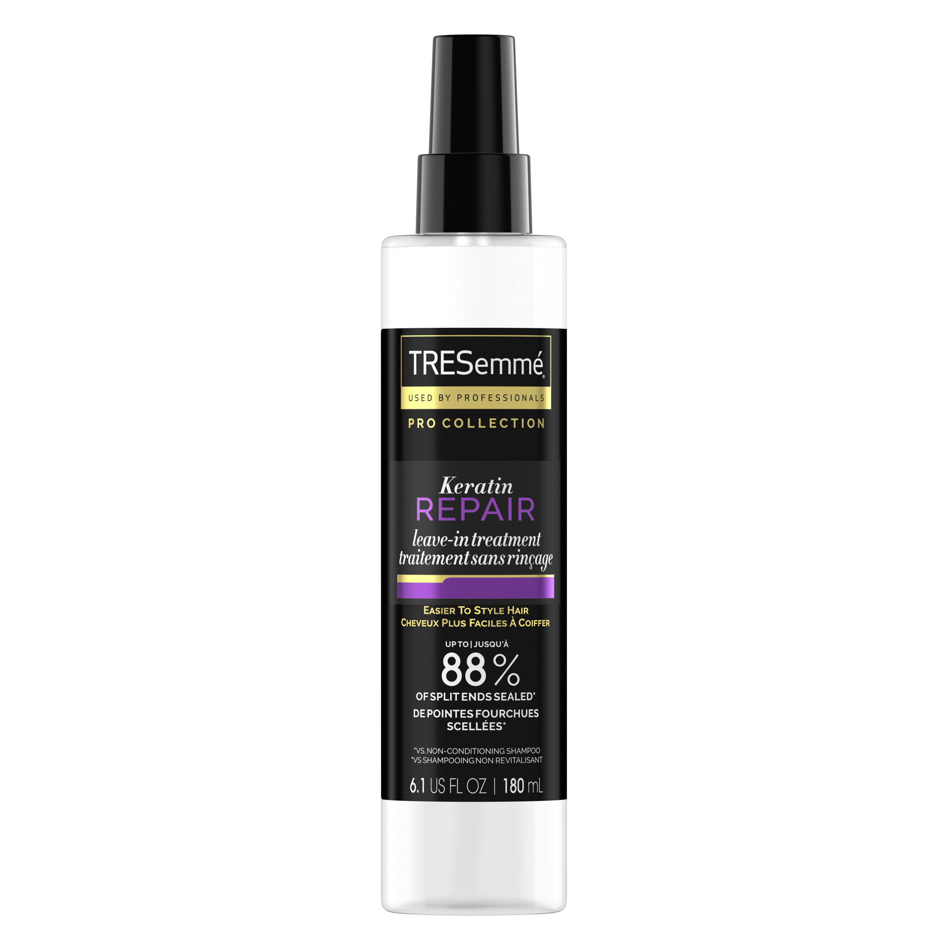 slide 4 of 4, TRESemmé Pro Collection Keratin Repair Leave In Hair Treatment Hair Styling Treatment Spray, 6.1 oz, 6.1 oz