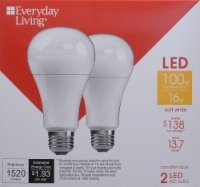 slide 1 of 1, Everyday Living Led A21 16w, 2 ct