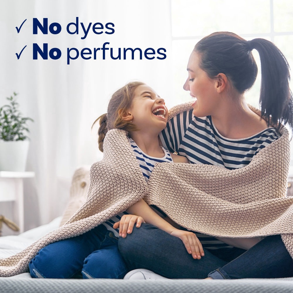 slide 5 of 6, Downy Free & Gentle Liquid Fabric Softener, 66 fl oz, 90 Loads, Hypoallergenic, Sensitive Skin Friendly Fabric Conditioner Liquid, 2.08 qt