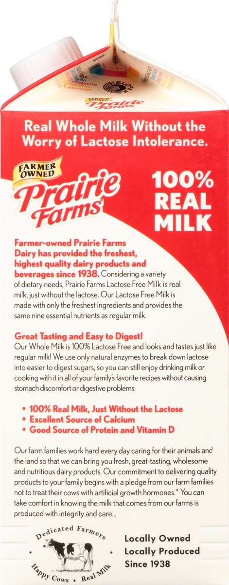 slide 8 of 13, Prairie Farms Whole 100% Lactose Free Homogenized Milk 0.5 gl Carton, 1/2 gal