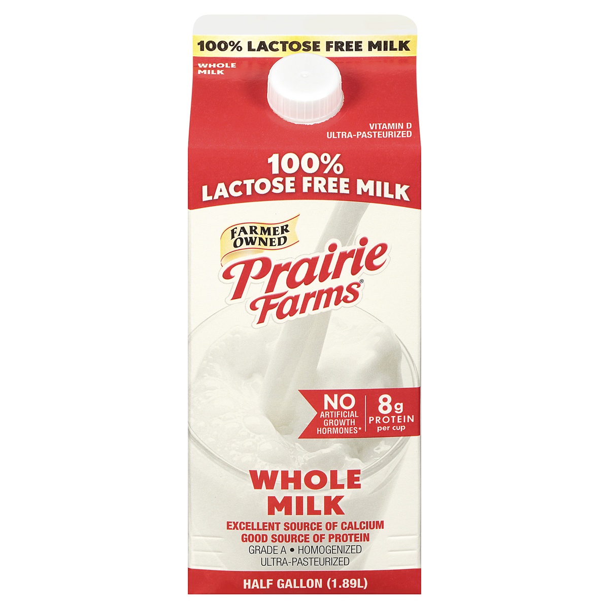 Prairie Farms Lactose Free Whole Milk 64 oz | Shipt