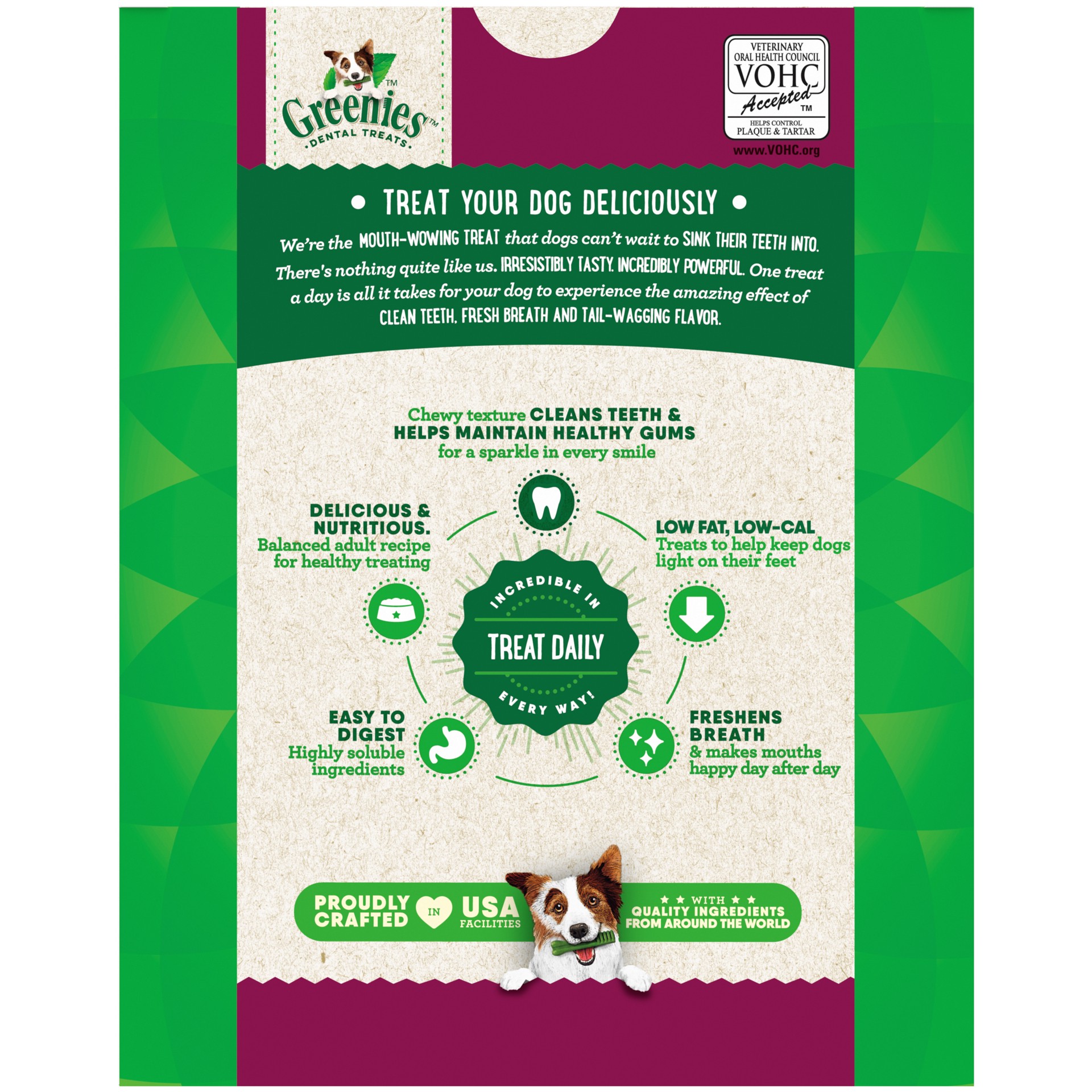 slide 3 of 4, Greenies Weight Management Regular Natural Dog Dental Care Chews Weight Control Dog Treats, 27 Oz. Pack (27 Treats), 27 oz