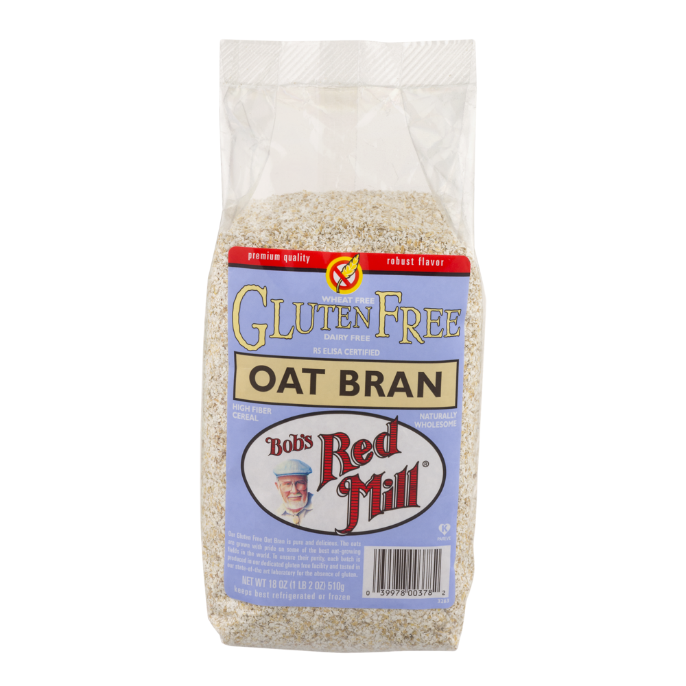 slide 1 of 1, Bob's Red Mill Oat Bran Cereal Gluten Free, 18 oz