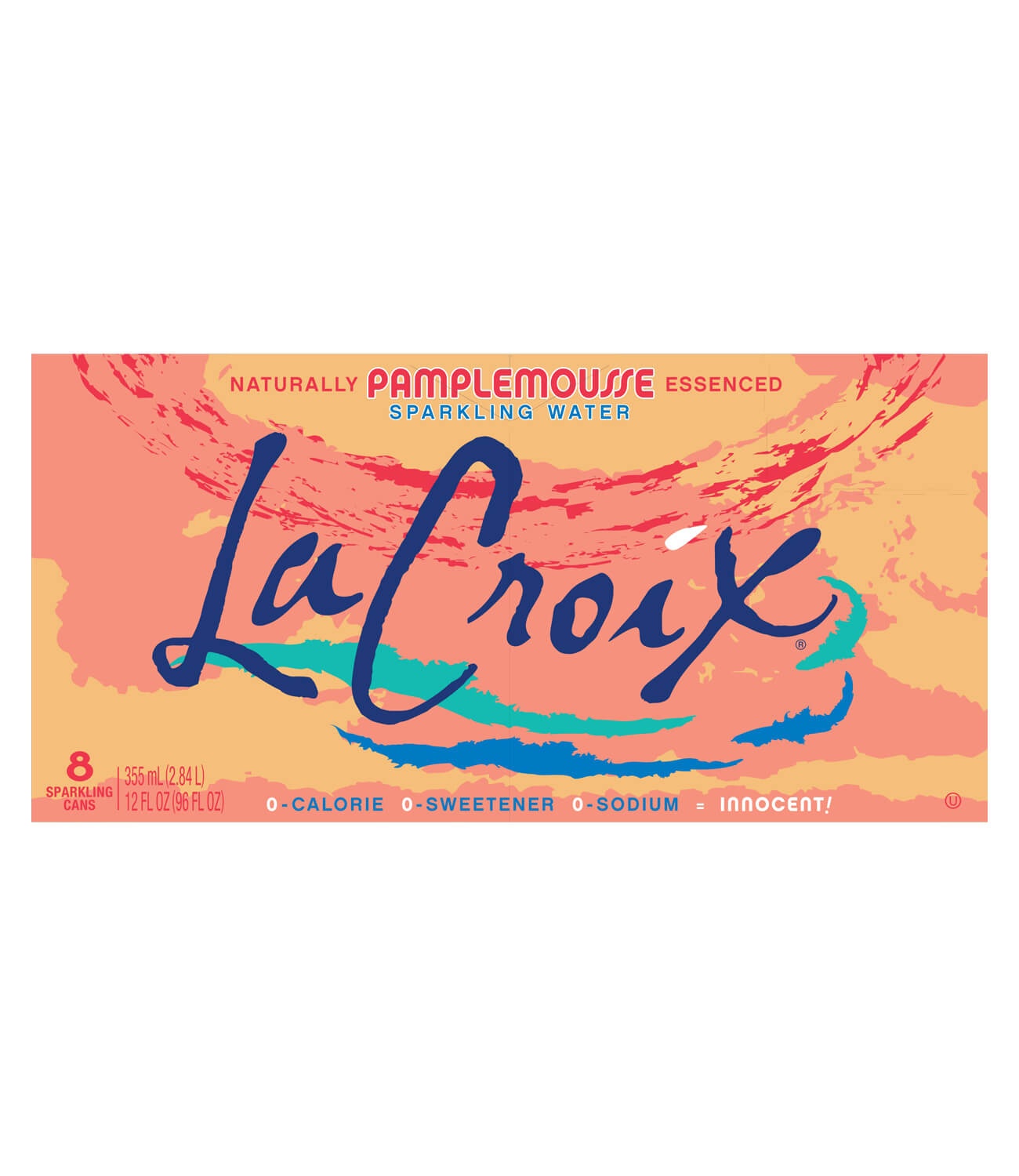slide 1 of 1, La Croix Lacroix Sparkling Grapefruit - 8 ct, 8 ct