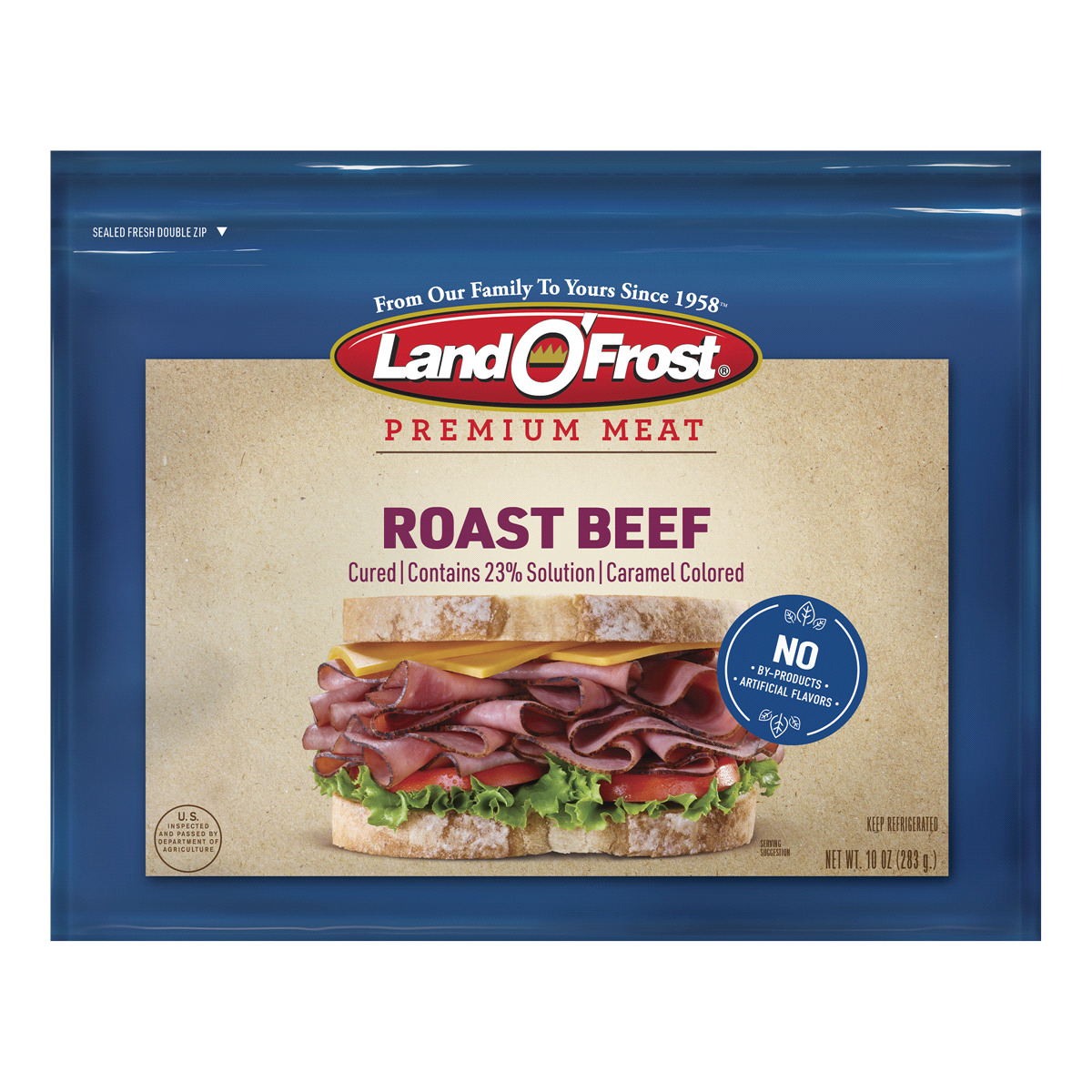 slide 1 of 6, Land O' Frost Premium Cured Roast Beef, 10 oz
