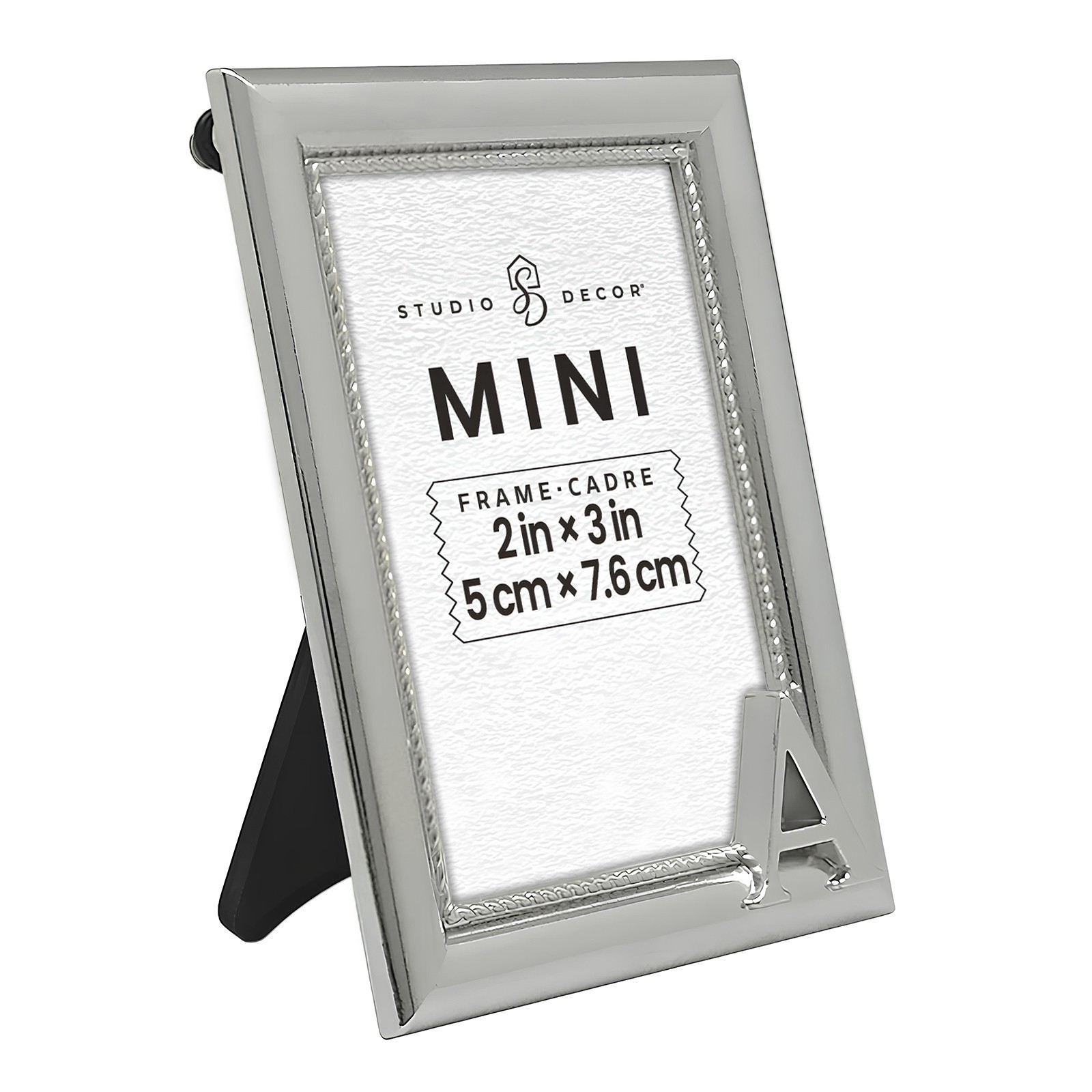 slide 2 of 3, Mini Silver A Frame By Studio Decor, 2 in x 3 in