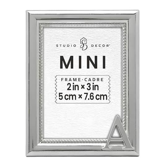 slide 1 of 3, Mini Silver A Frame By Studio Decor, 2 in x 3 in