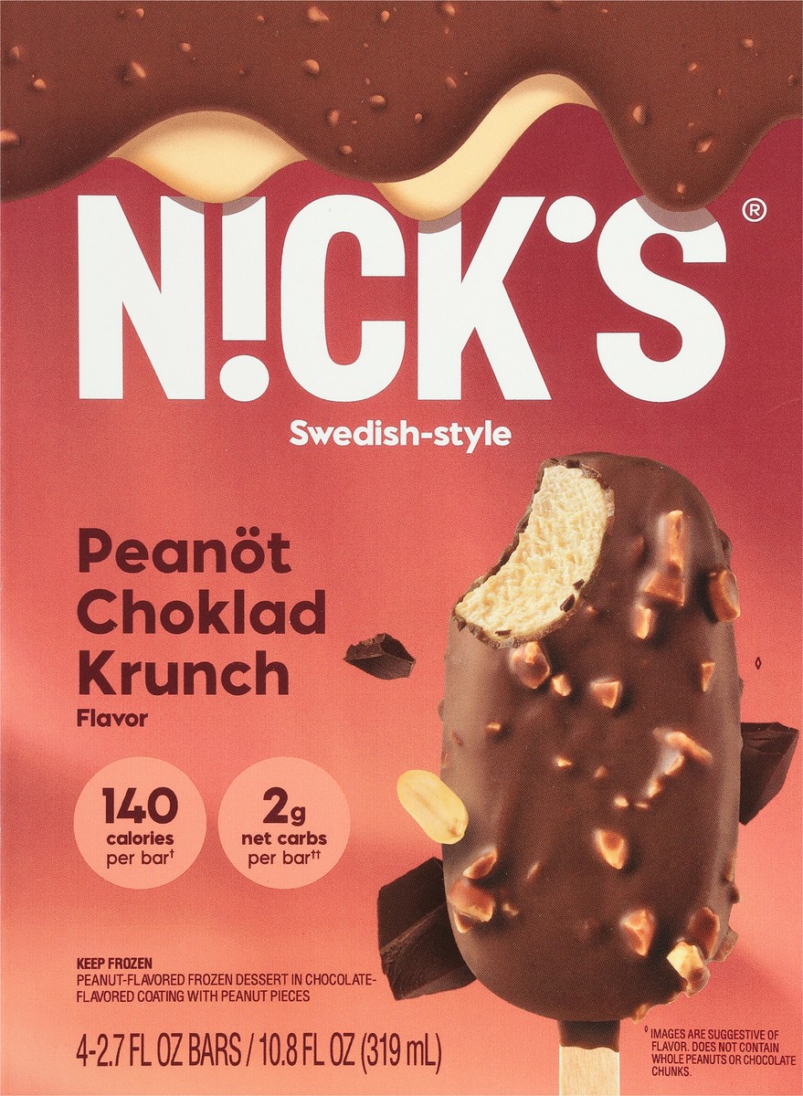 slide 6 of 9, Nick's Ice Cream Peanot Choklad Krunc, 10.8 oz