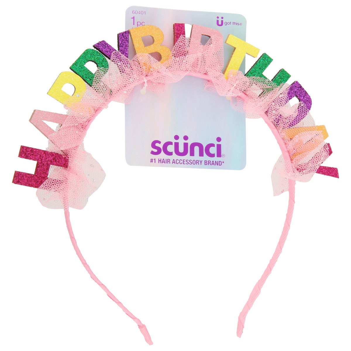 slide 9 of 9, scünci Happy Birthday Hair Band 1 ea, 1 ct