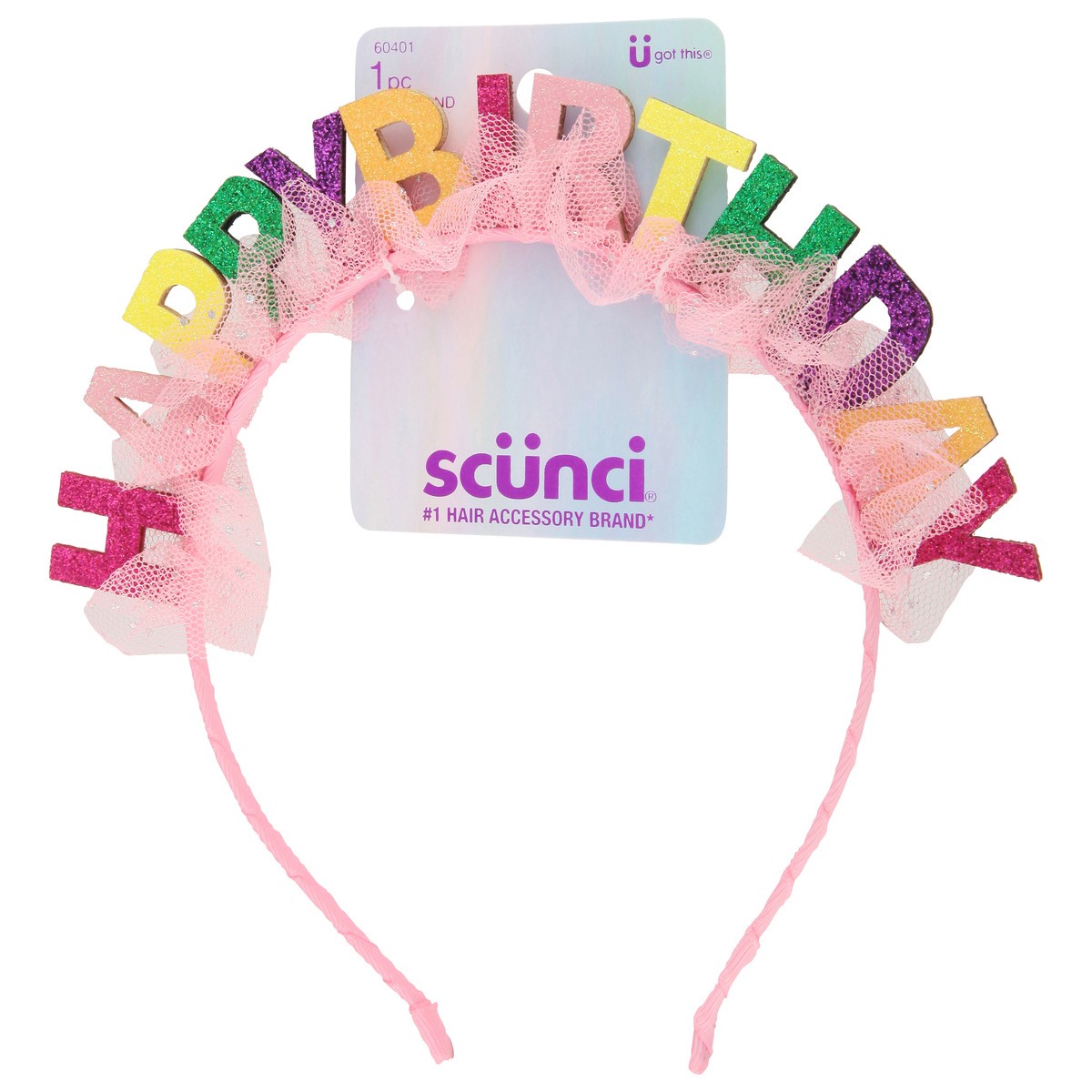 slide 5 of 9, scünci Happy Birthday Hair Band 1 ea, 1 ct