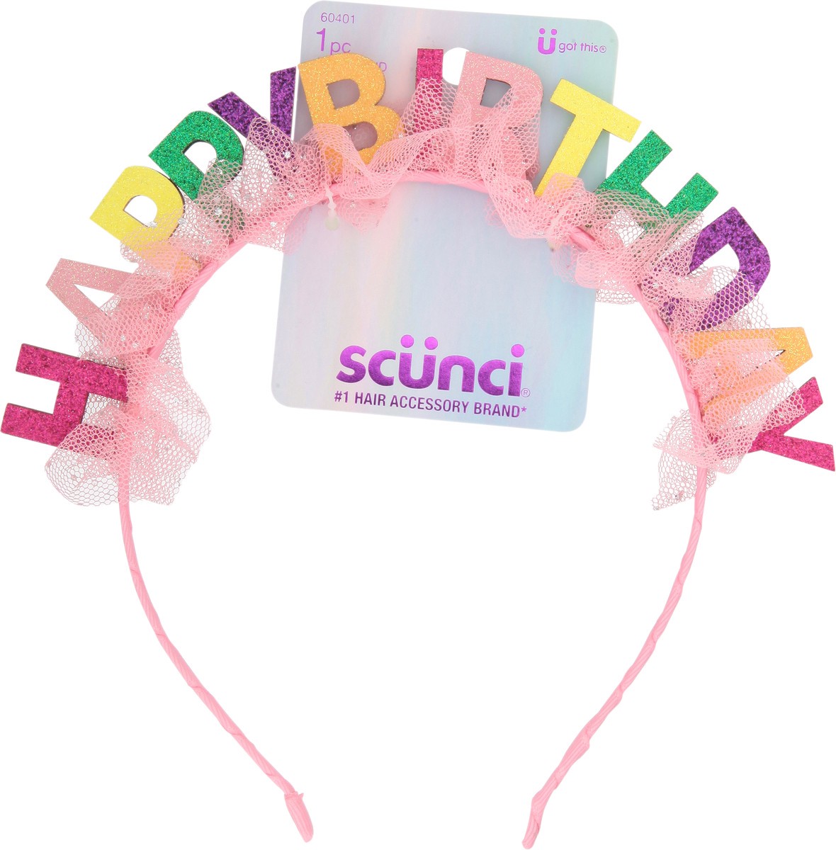 slide 2 of 9, scünci Happy Birthday Hair Band 1 ea, 1 ct