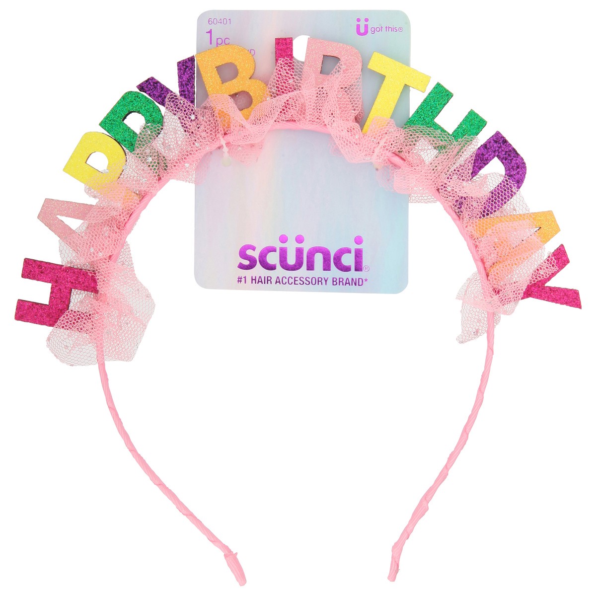 slide 1 of 9, scünci Happy Birthday Hair Band 1 ea, 1 ct
