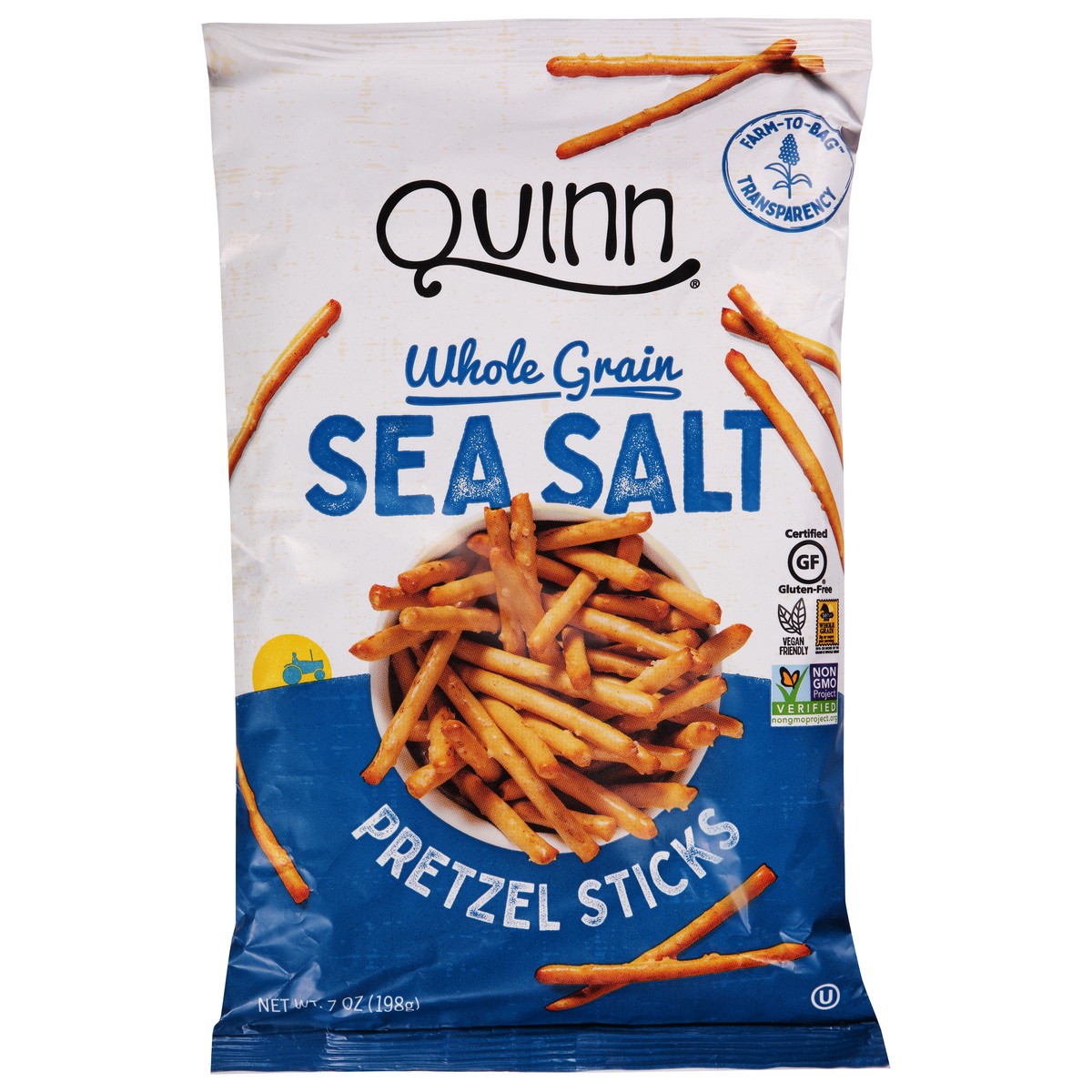 slide 1 of 9, Quinn Pretzels,Clssc Sea Salt, 7 oz