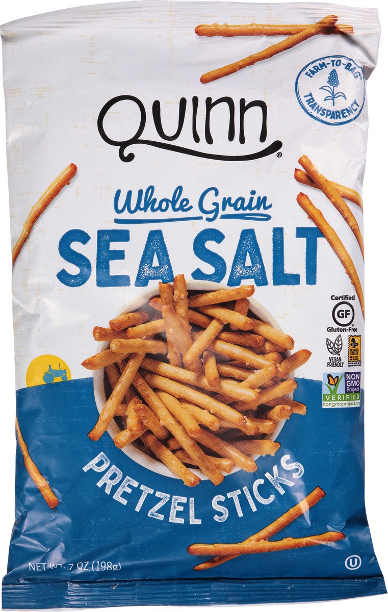slide 6 of 9, Quinn Pretzels,Clssc Sea Salt, 7 oz