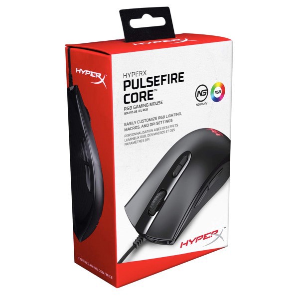 slide 2 of 7, Hyperx 4P4F8Aa Pulsefire Core Rgb Gaming Mouse, 1 ct