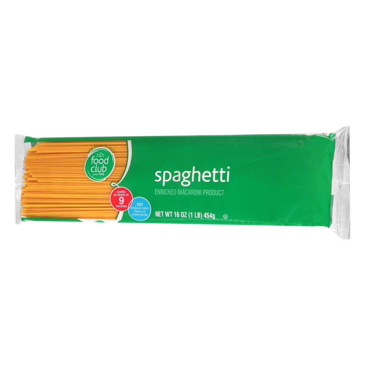 slide 3 of 10, Food Club Enriched Macaroni Product, Spaghetti, 16 oz