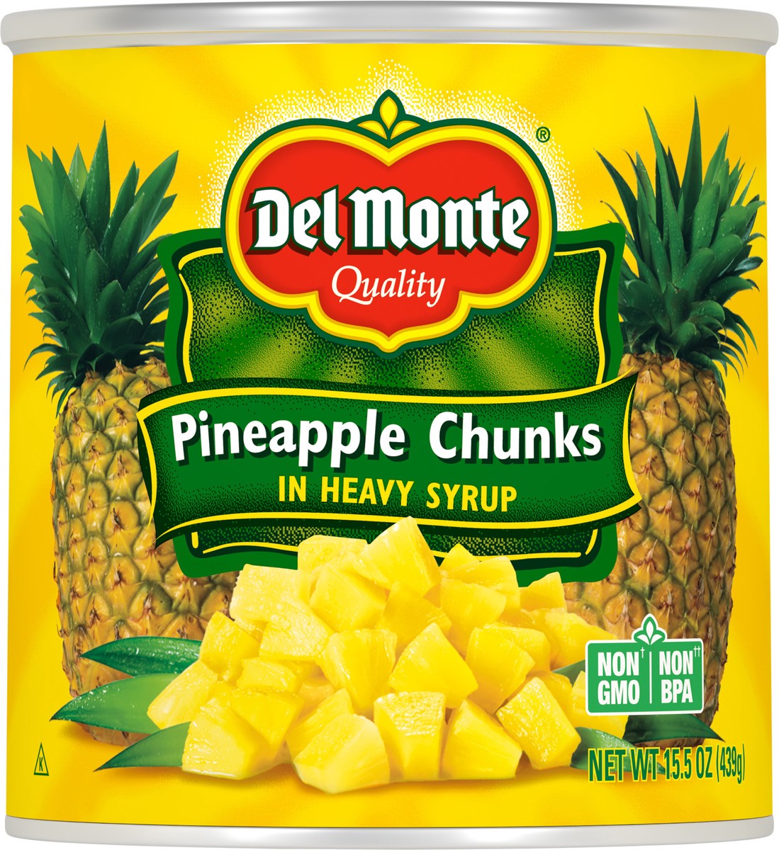 slide 3 of 5, Del Monte Pineapple Chunks In Heavy Syrup 15 oz Can, 15 oz