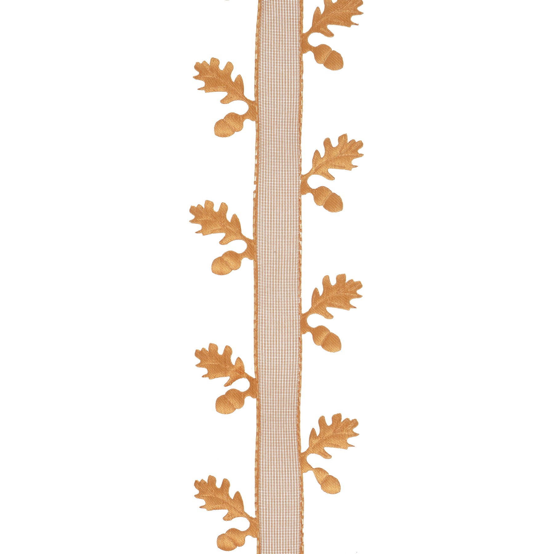 slide 2 of 3, 1.5" X 30ft. Brown Leaf Ribbon By Celebrate It, 1.5 in x 30 ft
