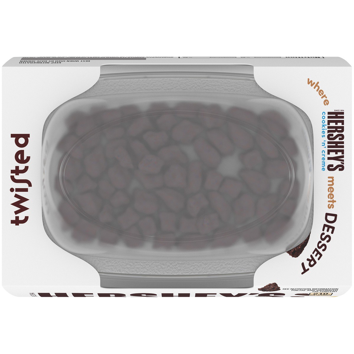 slide 3 of 9, COLLIDERS™ Twisted HERSHEY'S COOKIES ‘N'' CREME Refrigerated Dessert, 2 ct Pack, 2 ct