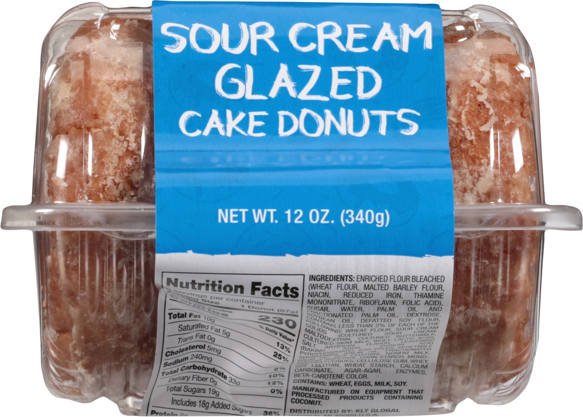 slide 9 of 13, Sabrina's Sour Cream Glazed Cake Donuts 12 oz, 12 oz