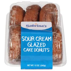Sabrina's Sour Cream Glazed Cake Donuts 12 oz
