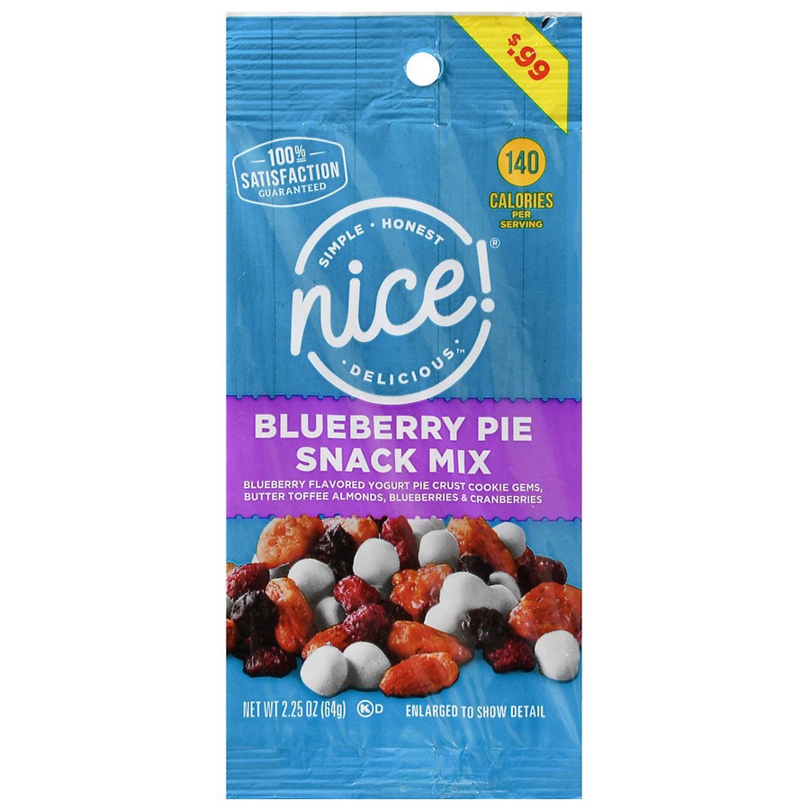 slide 2 of 5, Nice! Blueberry Pie Snack Mix, 2.25 oz