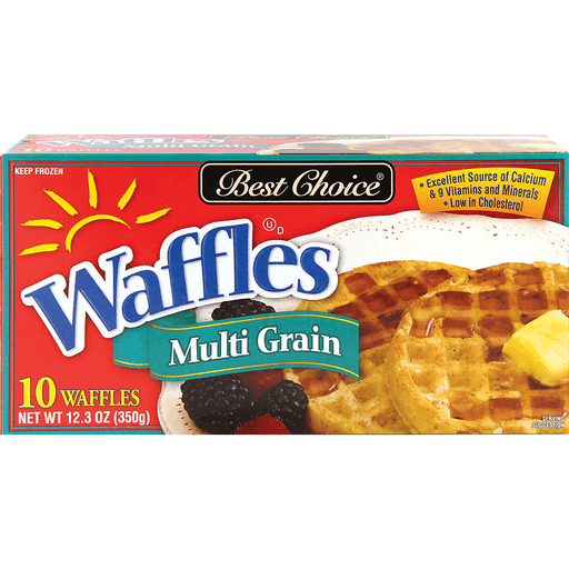 slide 1 of 1, Best Choice Multi Grain Waffes, 12.3 oz