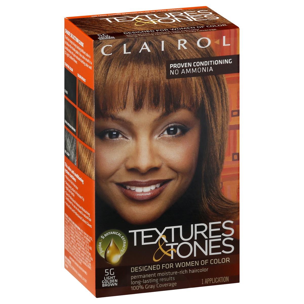 slide 2 of 9, Clairol Textures & Tones Light Golden Brown 5G Permanent Hair Color 1 ea, 1 ct