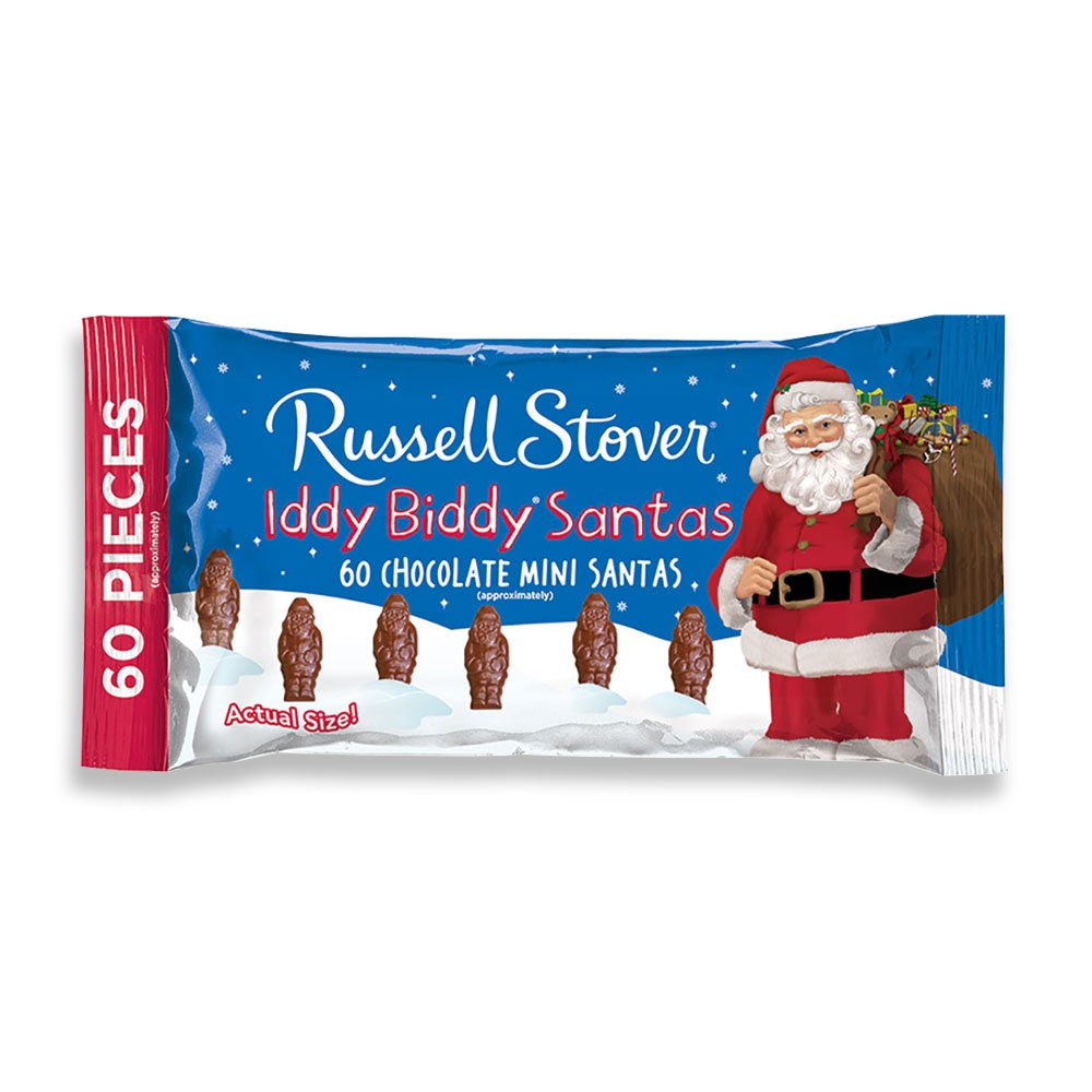 slide 1 of 1, Russell Stover Iddy Biddy Santas, 1.7 oz