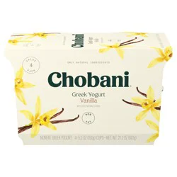 Chobani Vanilla Nonfat Greek Yogurt Cups