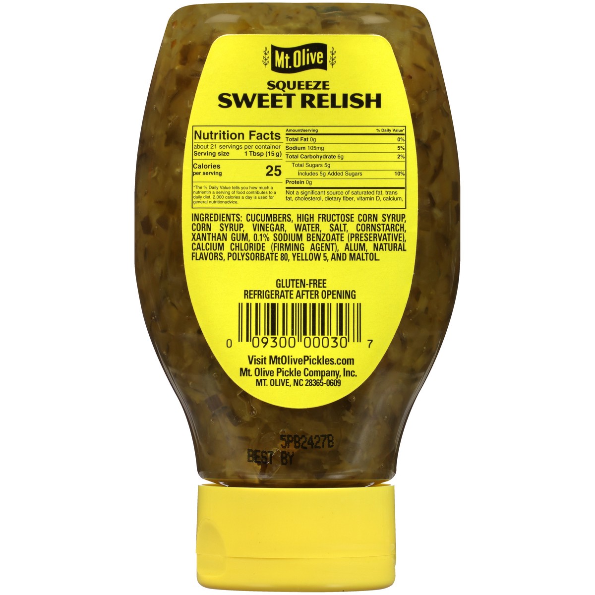 slide 2 of 9, Mt. Olive Squeeze Sweet Relish 10 fl oz Bottle, 10 fl oz