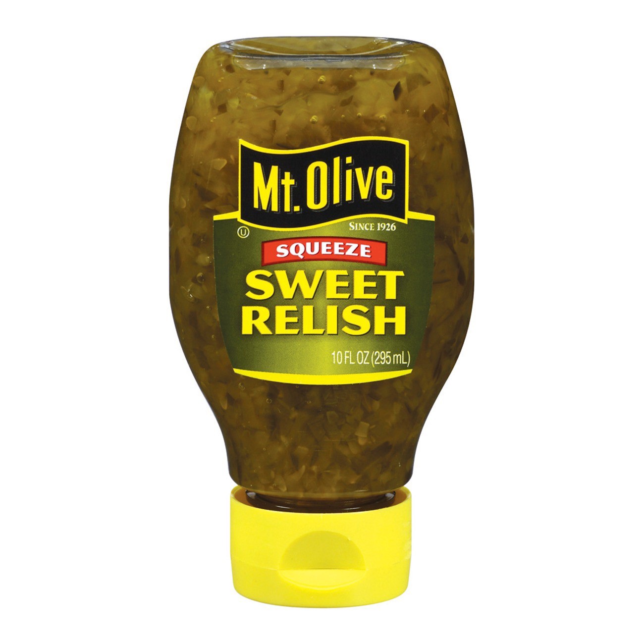 slide 1 of 9, Mt. Olive Squeeze Sweet Relish 10 fl oz Bottle, 10 fl oz