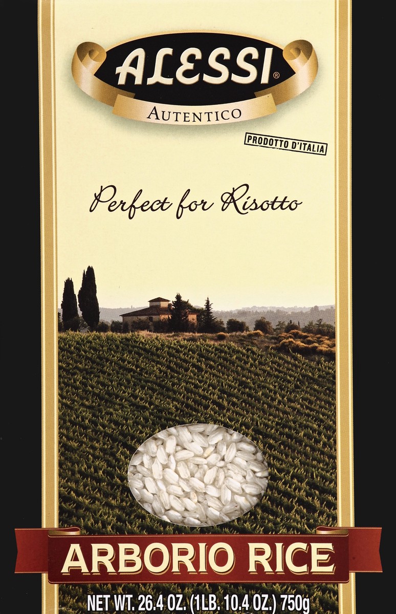 slide 2 of 4, Alessi Arborio Rice, 26.4 oz