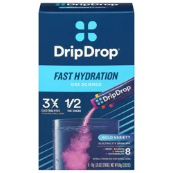 DripDrop Fast Hydration Bold Variety Electrolyte Drink Mix - 8 - 0.35 oz Sticks