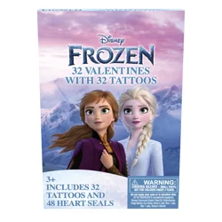 Valentine Cards, Frozen, 32 Count