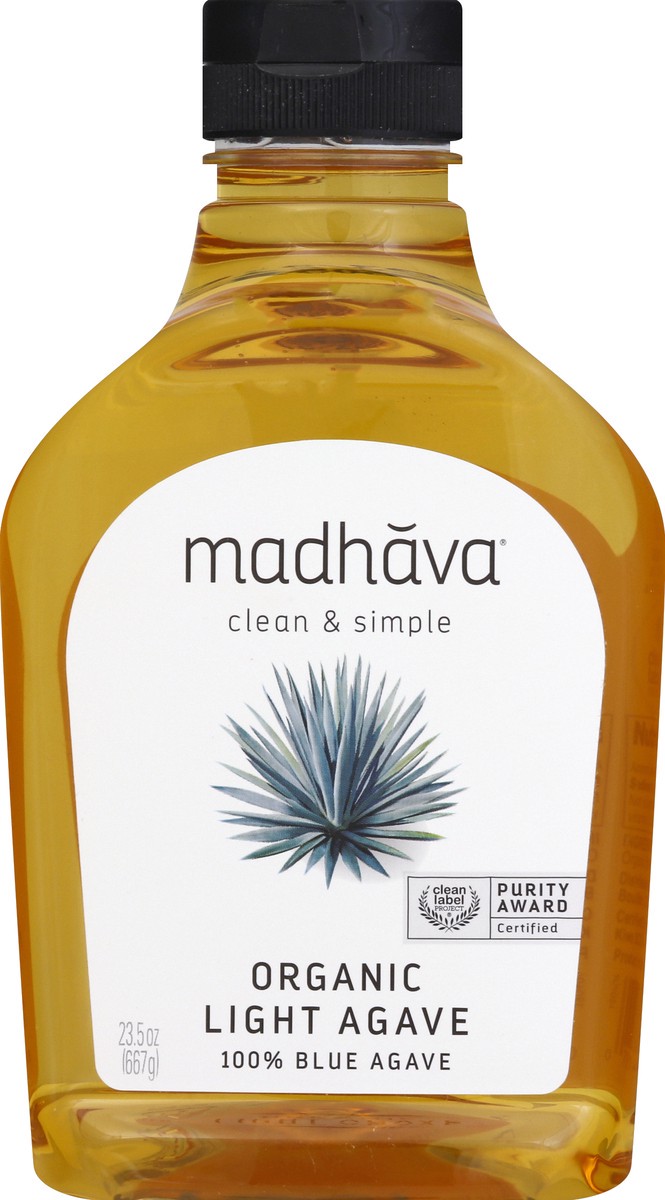 slide 1 of 10, Madhava Sweetener Liquid Organic Blue Agave Golden Light - 23.5 Oz, 23.5 oz