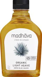 Madhava Sweetener Liquid Organic Blue Agave Golden Light - 23.5 Oz