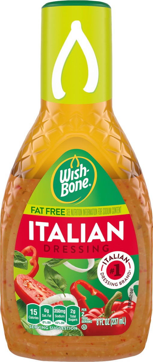 slide 2 of 9, Wish-Bone Fat Free Italian Dressing 8 fl oz, 8 fl oz