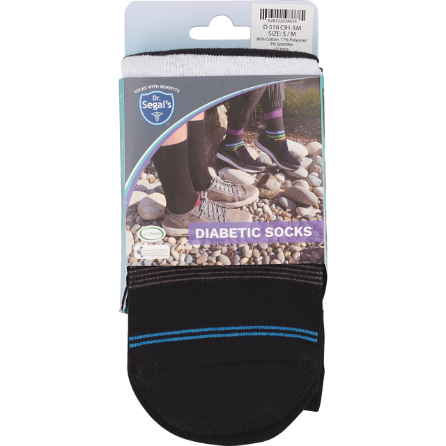 slide 1 of 1, DR. SEGALS Dr. Segal's Diabetic Sock Sm/Md, 1 ct