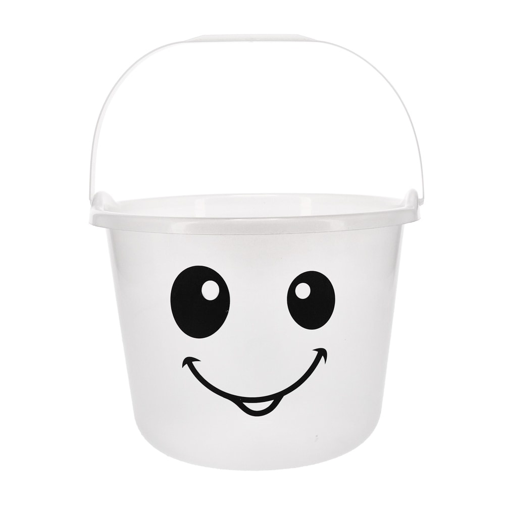 slide 1 of 1, Holiday Home Ghost Glow Treat Bucket - White, 1 ct