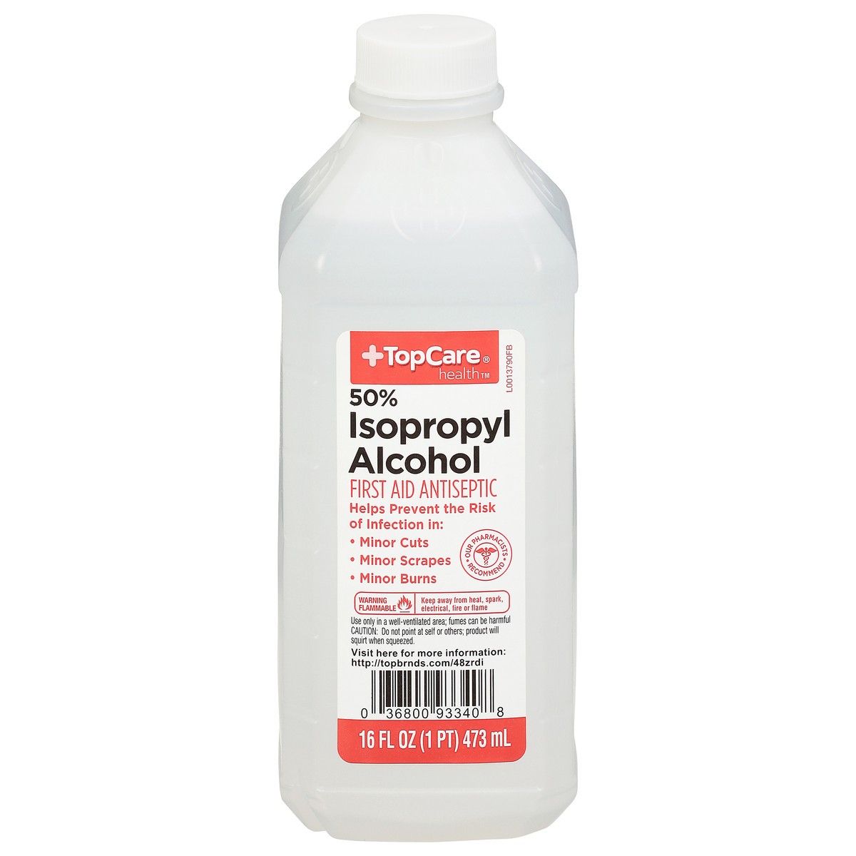 slide 16 of 16, TopCare Health 50% Isopropyl Alcohol 16 fl oz, 16 fl oz