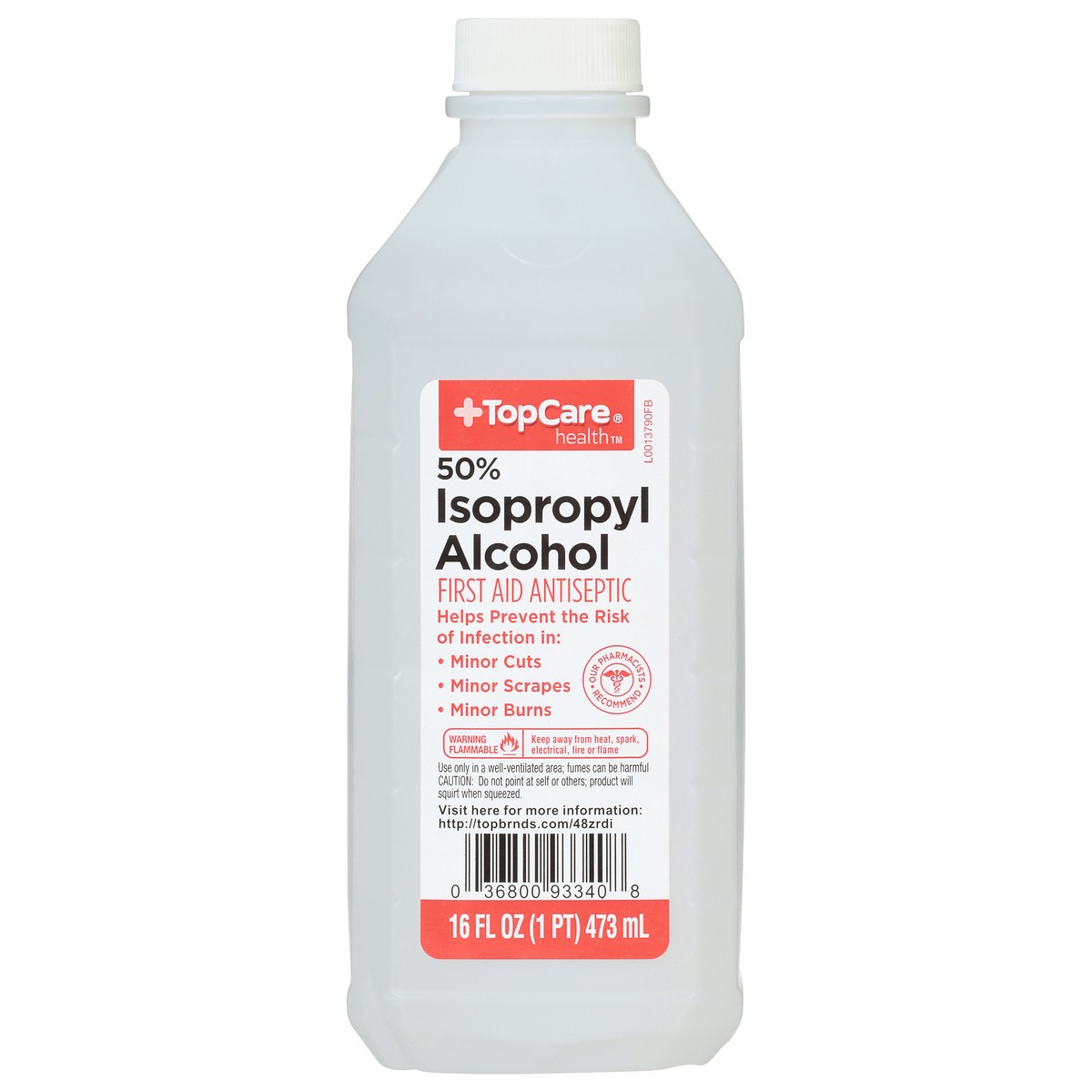 slide 4 of 16, TopCare Health 50% Isopropyl Alcohol 16 fl oz, 16 fl oz