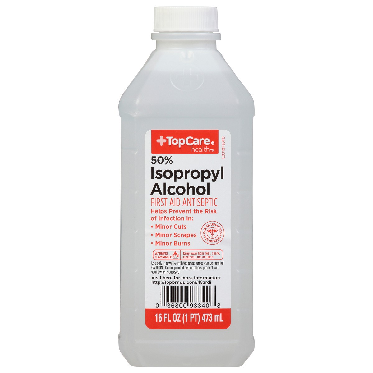 slide 10 of 16, TopCare Health 50% Isopropyl Alcohol 16 fl oz, 16 fl oz