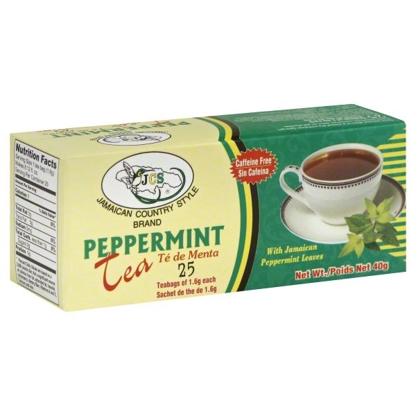 slide 1 of 1, JCS Jamaican Country Style Pepermint Tea, 25 ct