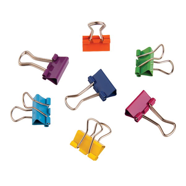 slide 1 of 2, Office Depot Brand Fashion Binder Clips, 1/2'', Assorted Colors, Pack Of 60, 60 ct