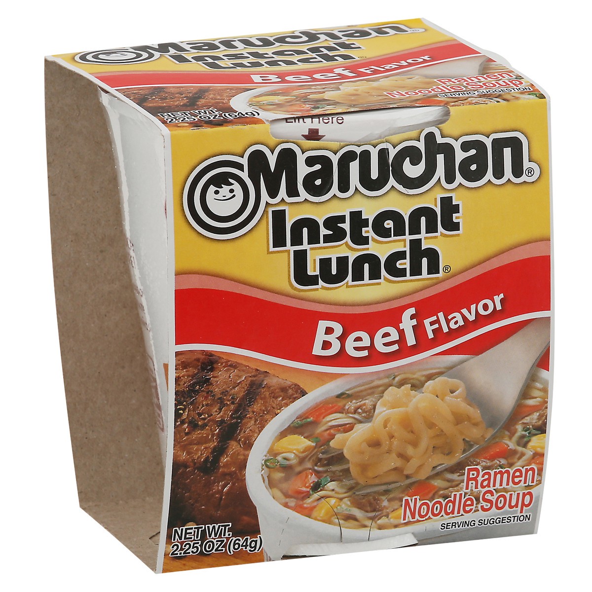 slide 2 of 9, Maruchan Instant Lunch Beef Flavor Ramen Noodle Soup 2.25 oz, 2.25 oz